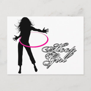 Ring Girl-Hula Ring Vykort