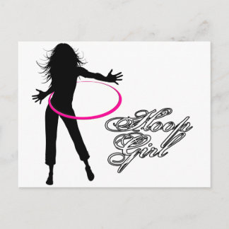 Ring Girl-Hula Ring Vykort