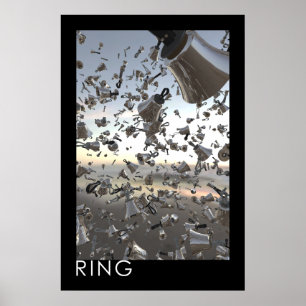 "Ring"-handklocka Poster