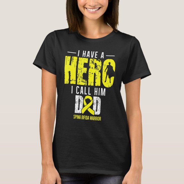 Ring Him Pappa Spina Bifida Awareness Supporter Ri T Shirt (Framsida)