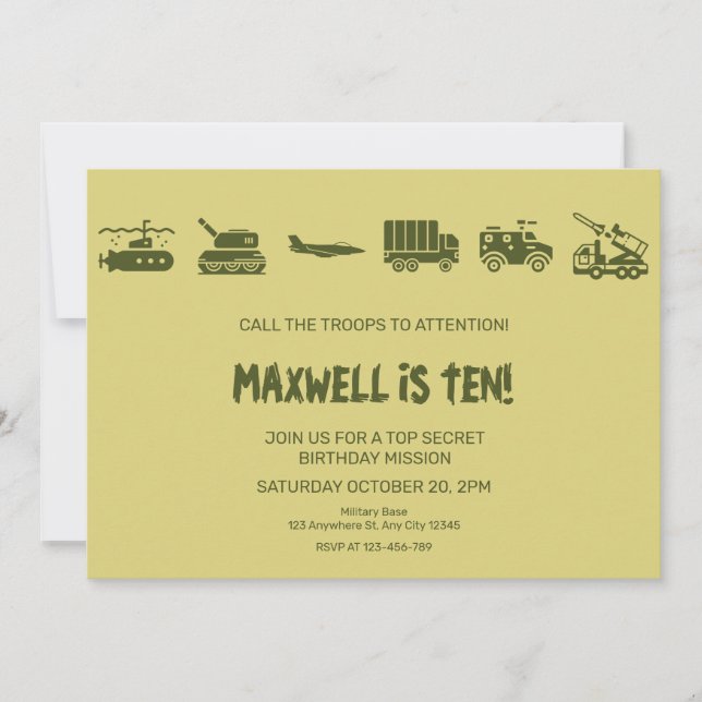 Ring hjälparna för att uppmärksamma födelsedagsinb inbjudningar (Framsida)