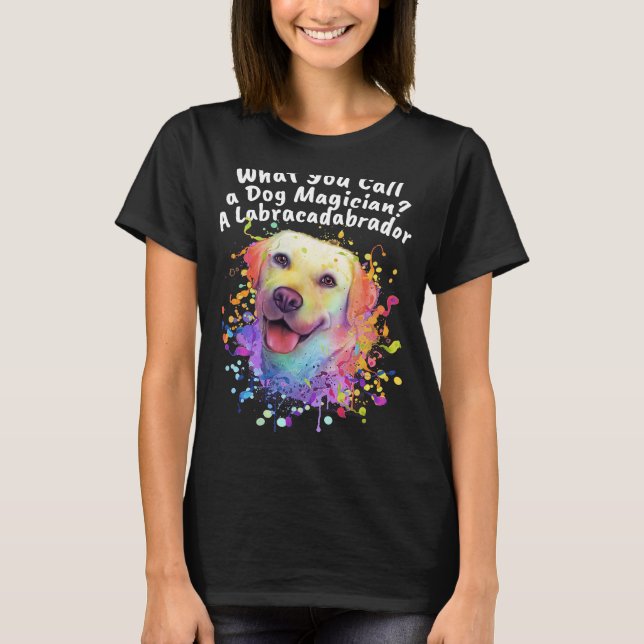 Ring Hund Magician Labracadabrador Labrador Retr T Shirt (Framsida)