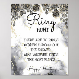 Ring Hunt Black Ro-Möhippa - speltecken Poster