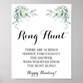 Ring Hunt Eucalyptus Möhippa Spelsignatur Poster