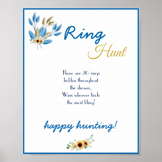 Ring Hunt-Möhippans spelsignatur Poster (Framsidan)