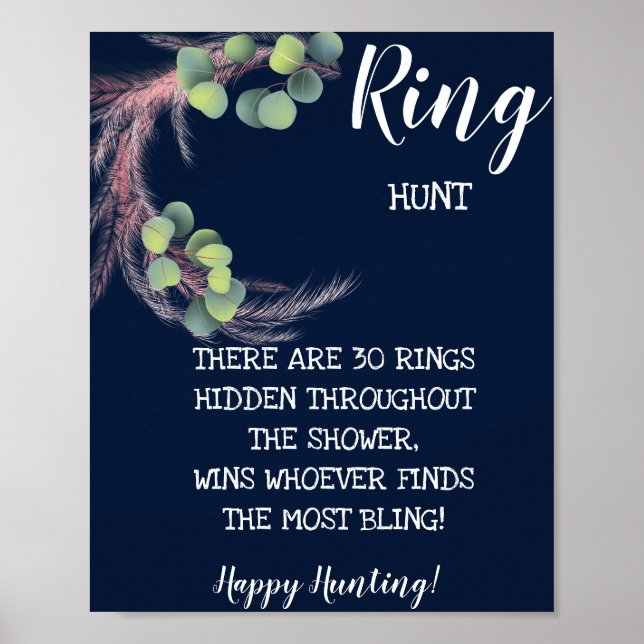Ring Hunt Pampas Grass Möhippa Game Poster (Framsidan)