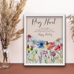 Ring Hunt Wildbloms Charm Möhippa Game Poster<br><div class="desc">Ring Hunt Wildbloms aktivitetsspel för Möhippa med personlig. Den här botaniska vattenfärgen har en söt gräns av vilda blommor, bland annat daisy cornblomma coneflower butterkoppe klöver och blåringring. En modern elegant blommigt med studentkalligrafi. Perfekt för land, kottagecore/landskärna eller bohemer, blommigt, naturliga trädgårdstema osv. Bläddra i min butik, samlingen Wildblomma Charm,...</div>