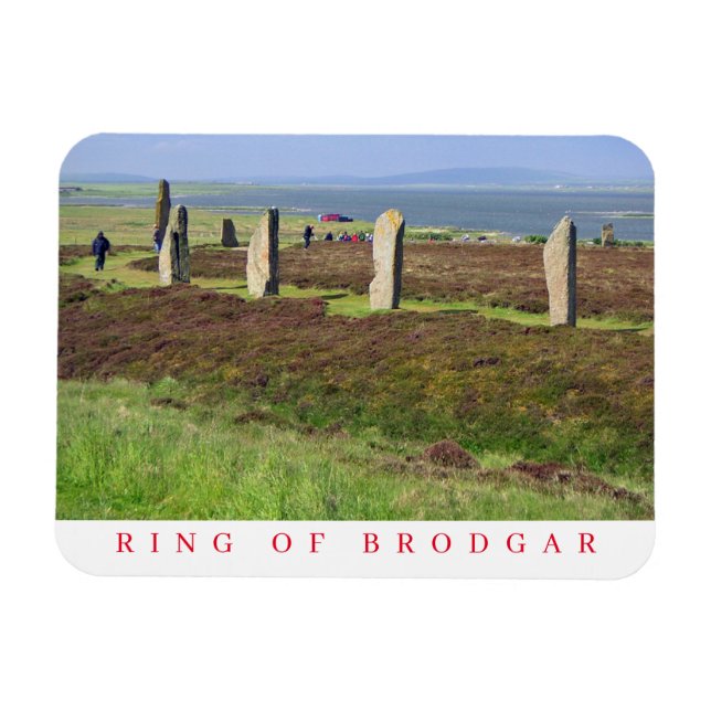 Ring i Brodgar-vyns kylmagnet Magnet (Horisontell)