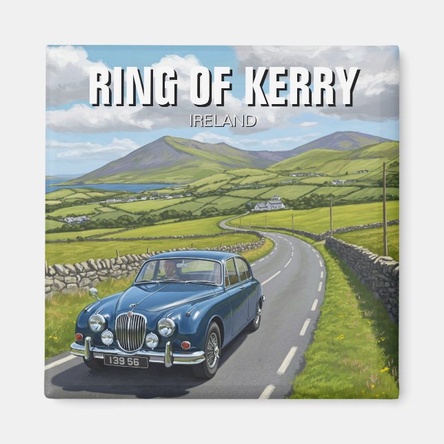 Ring i Kerry Ireland Travel Magnet (Framsidan)