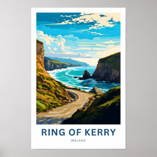 Ring i Kerry Ireland Travel Print Poster