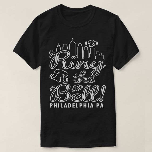 Ring i Philadelphia Philly Fläkt Kärlek filly T Shirt (Design framsida)