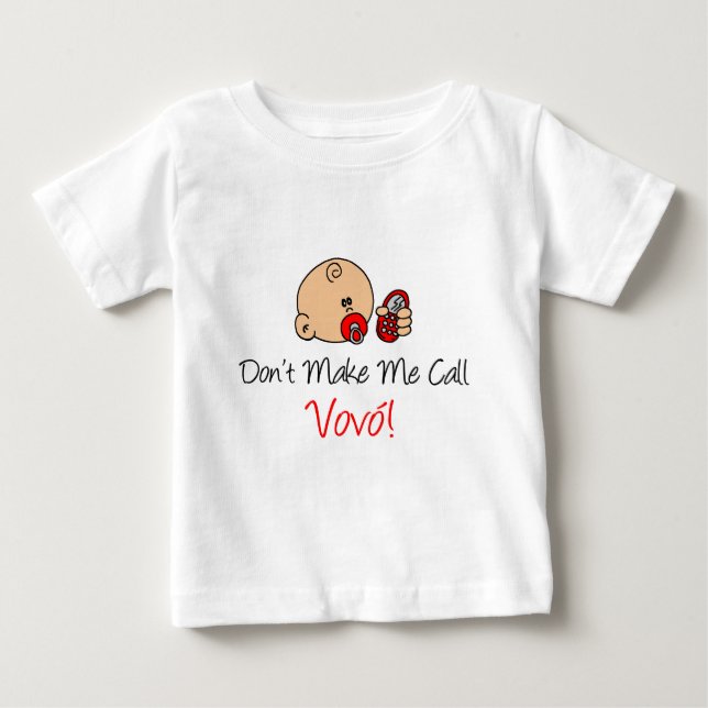 Ring inte Vovo (mormor) T-shirt (Framsida)