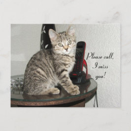 Ring Kattunge Vykort