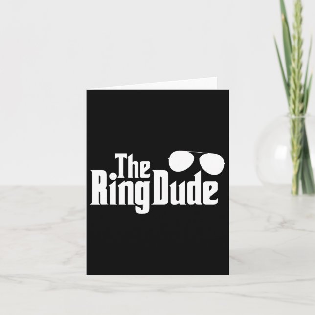 Ring-killen Bowtie Ring Bearer Bröllop Groom Bes Kort (Framsida)