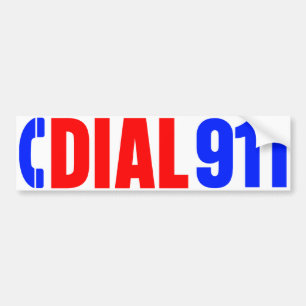 Ring klistermärke 3 för polis 911