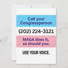 Ring kongressen MAGA gör Trans Ally Inbjudningar