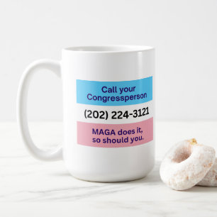 Ring kongressen MAGA gör Trans Ally Kaffemugg
