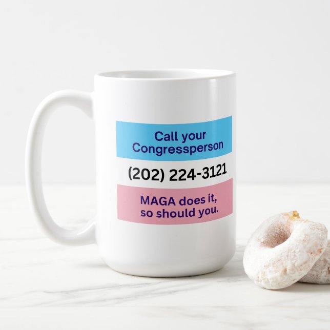 Ring kongressen MAGA gör Trans Ally Kaffemugg (Med munk)