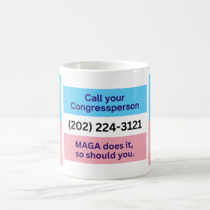 Ring kongressen MAGA gör Trans Ally Kaffemugg