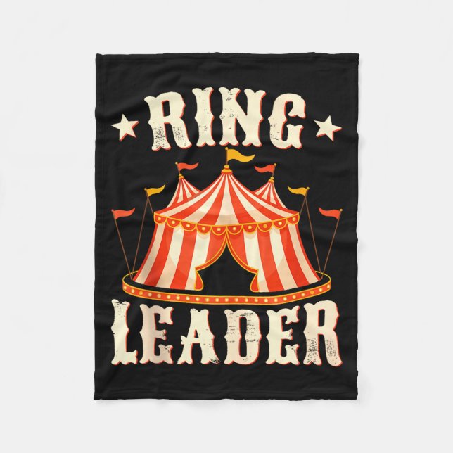 Ring Leader - Circus Lover Ringmaster Circus Party Fleecefilt (Framsidan)