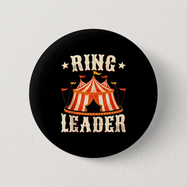 Ring Leader - Circus Lover Ringmaster Circus Party Knapp (Framsida)
