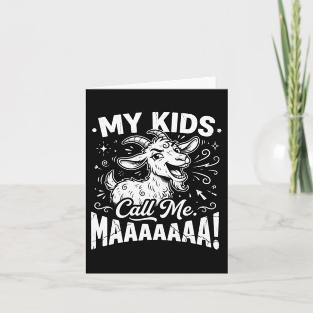 Ring Maaaa Roliga Getter Mamma Gårdsliv Mors Dag Kort (Framsida)