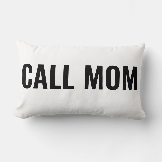 Ring Mamma Pillow | Gått till dotter | College Gif Lumbarkudde (Framsida)