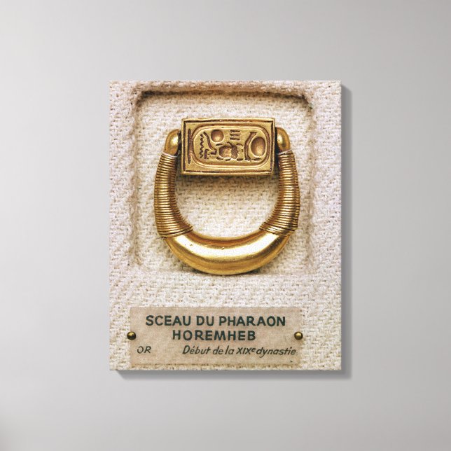 Ring med general Horemhebs sigill Canvastryck (Framsida)