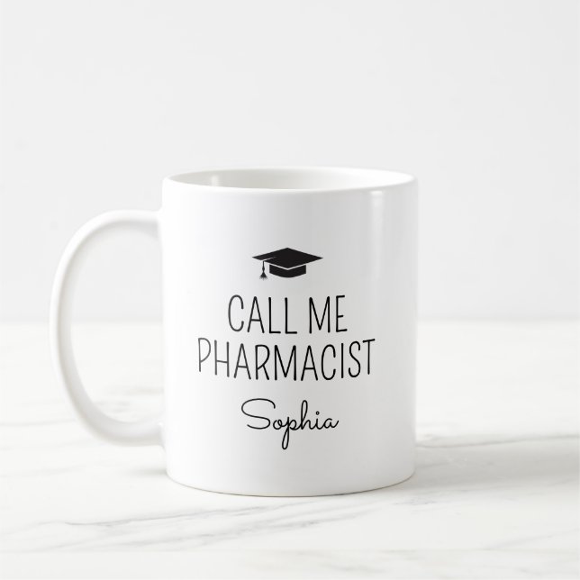 Ring mig Apotekspersonaliserat namn Kaffemugg (Vänster)