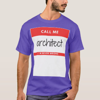 Ring mig Architect Im Aldrig Felong Red Sticker T Shirt