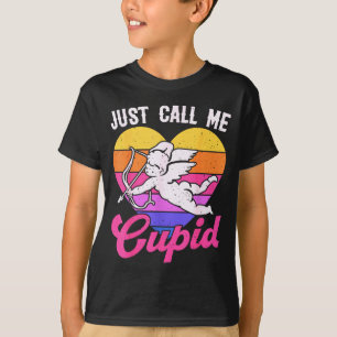 Ring mig bara Cupid Alla hjärtans dag Söt pil Hjär T Shirt