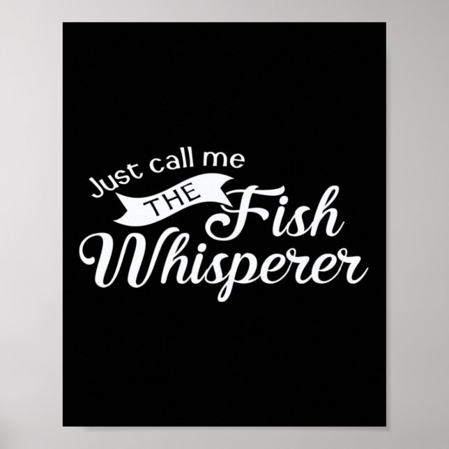 Ring mig bara Fiskflüstratören Rolig Fiske  Poster (Framsidan)