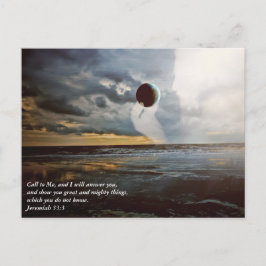 Ring mig ~ Christian Bible Verse Encouragag Vykort