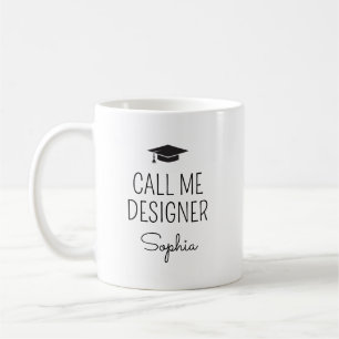 Ring Mig Designer Personligt Namn Kaffemugg