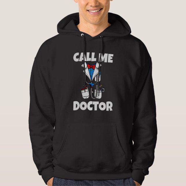 Ring mig Doktor Hoodie (Framsida)