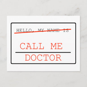 Ring mig Doktor-vykort Vykort