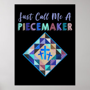Ring mig en piecemaker Färg Farba Quiling Poster