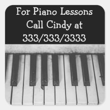 Ring mig för Piano Lessons-reklamsymboler