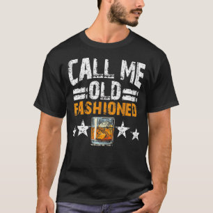 Ring mig Gamla Fashioned Cocktail Vintage Drinking T Shirt