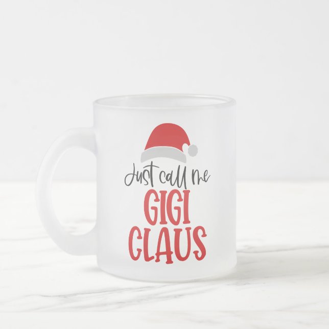 Ring mig Gigi Claus-56374 Frostad Glasmugg (Vänster)