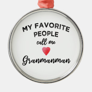 Ring mig Granmanman Karibisk kreol mormor Julgransprydnad Metall