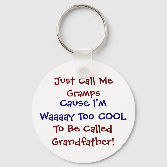 Ring mig Graps Coola Grandfather Keychain Nyckelring (Framsida)