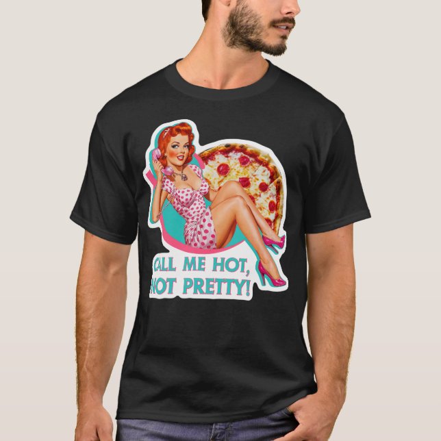 Ring mig het inte snygg tjej t shirt (Framsida)