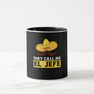 Ring mig Jefe Funny Mexican Chef Cook Chef Gift Mugg