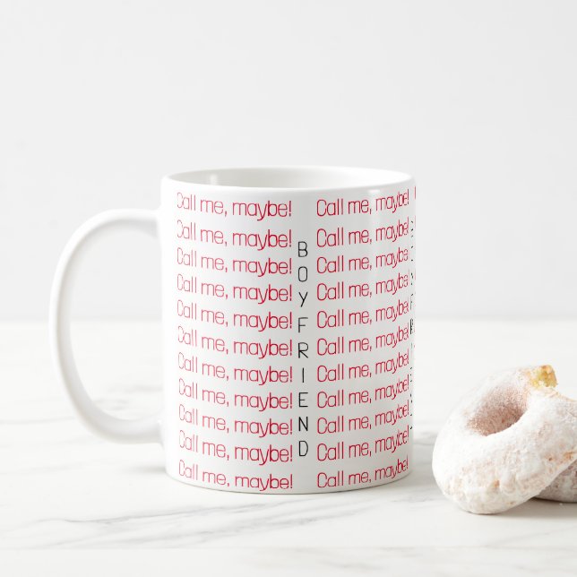 Ring mig, Kanske Pojkvän Mug Kaffemugg (Med munk)