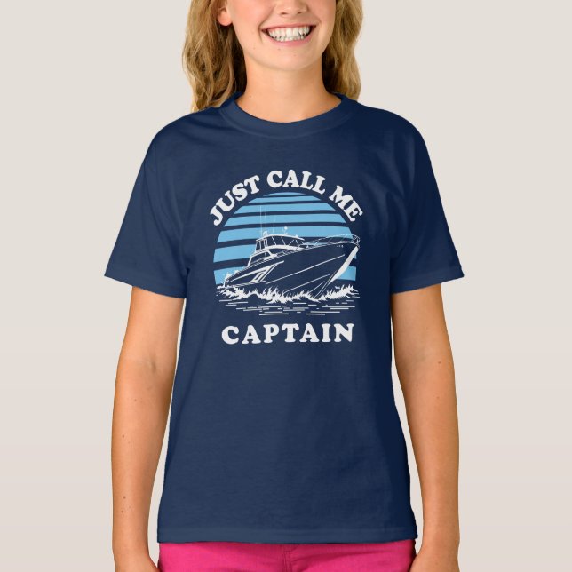 Ring mig kapten | Sailor Quote T Shirt (Framsida)