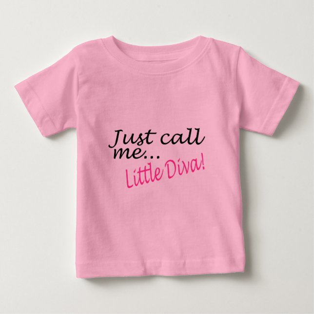 Ring mig Little Diva Tee Shirt (Framsida)