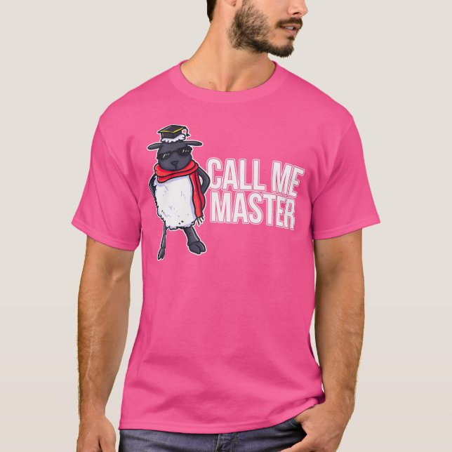 Ring mig Master Studenten Sheep T Shirt (Framsida)