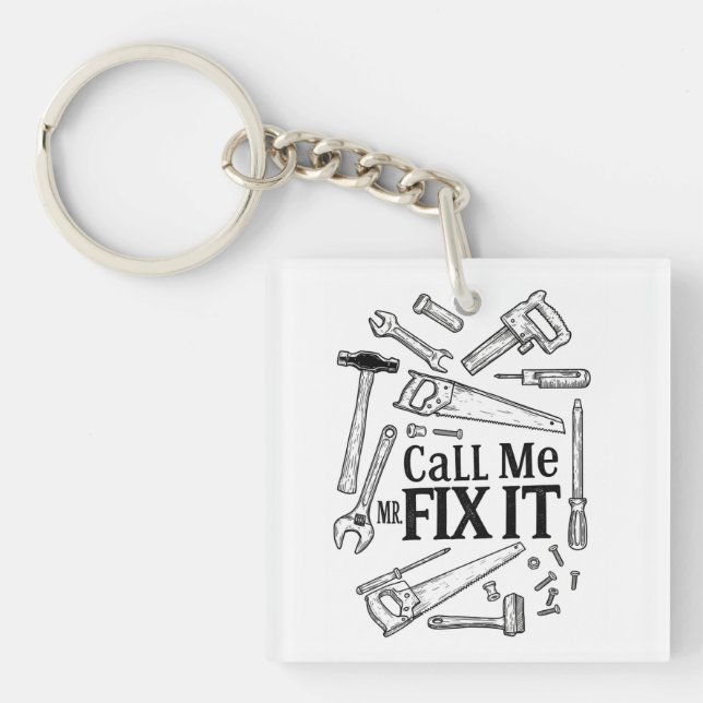 Ring mig, mr Fixit Keychain (Framsidan)