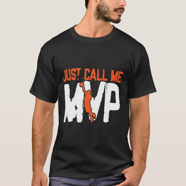 Ring mig MVP Basketball Player T Shirt (Framsida)